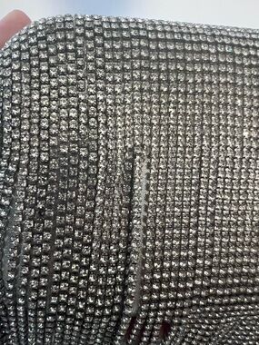 Marshalls Silver Crystal Mesh Evening Bag